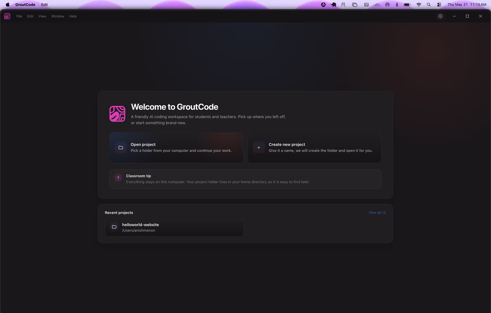 GroutCode screenshot